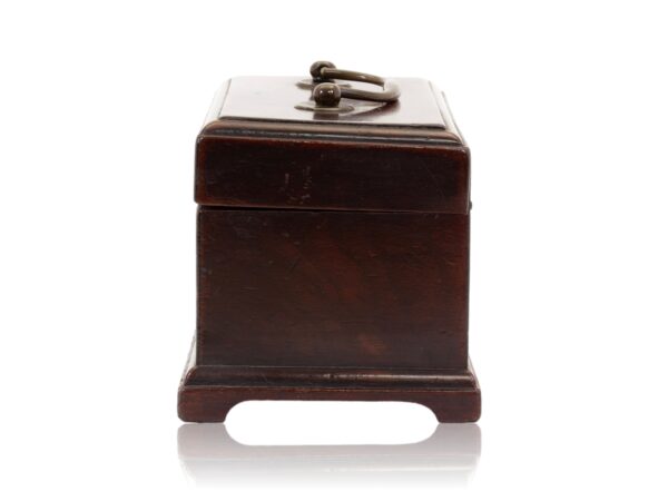 Side of the Miniature Mahogany Tea Caddy