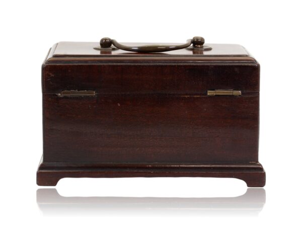 Rear of the Miniature Mahogany Tea Caddy