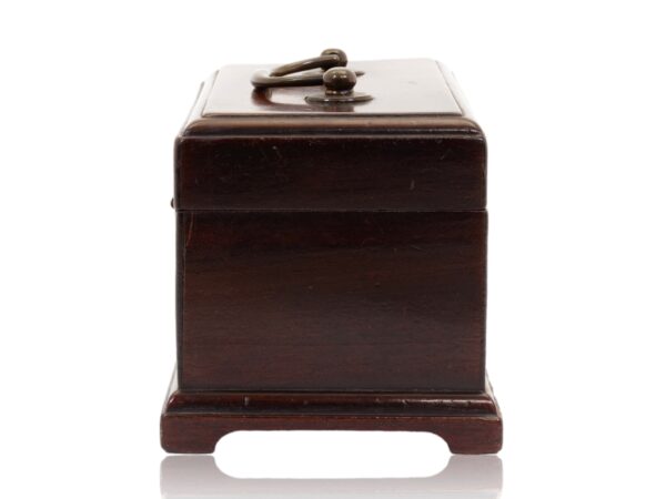 Side of the Miniature Mahogany Tea Caddy