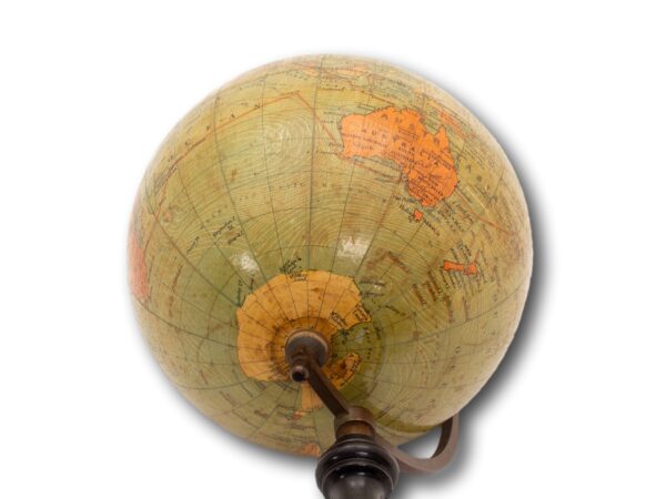 Close up of the Philips 6 Inch Terrestrial Globe map