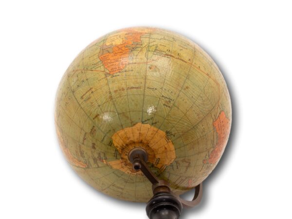 Close up of the Philips 6 Inch Terrestrial Globe map