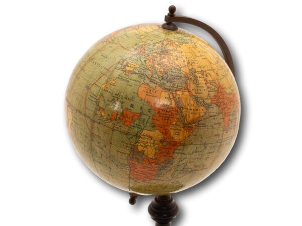 Close up of the Philips 6 Inch Terrestrial Globe map