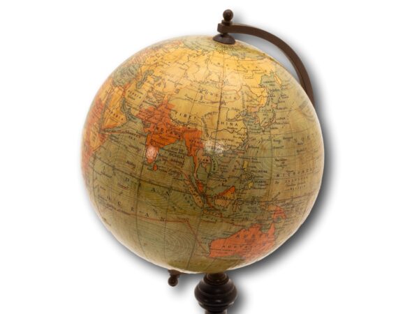 Close up of the Philips 6 Inch Terrestrial Globe map