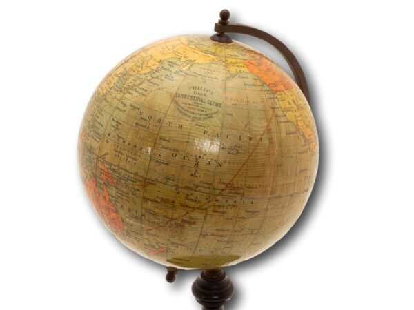 Close up of the Philips 6 Inch Terrestrial Globe map