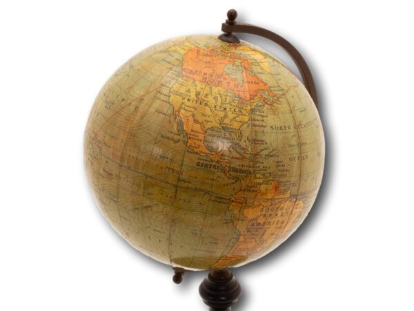 Close up of the Philips 6 Inch Terrestrial Globe map