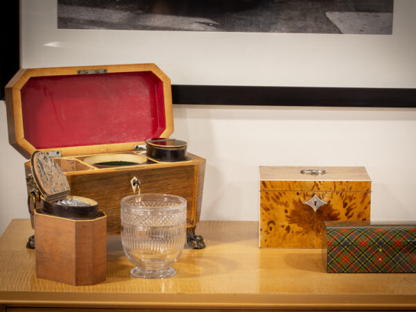 Lifestyle shot of the Antique Rosewood Tea Chest