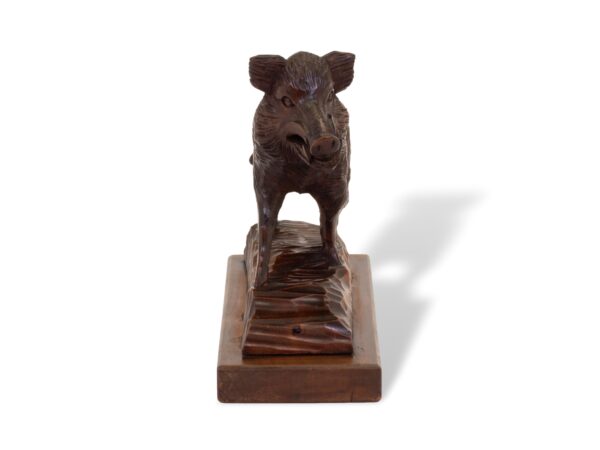 Front of the Swiss Black Forest Boar Figure