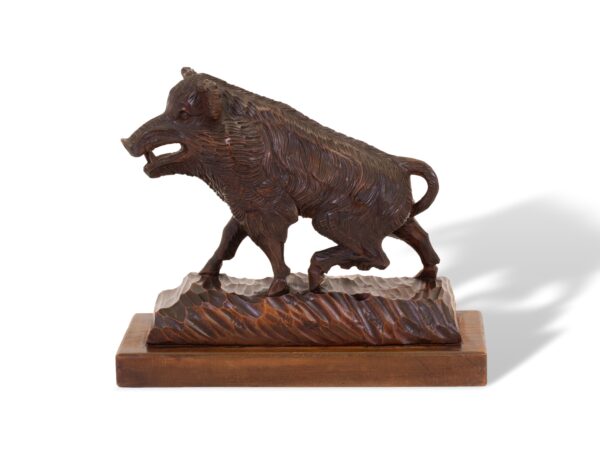 Side of the Swiss Black Forest Boar Figure