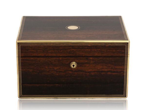 Front of the Antique Coromandel Jewellery Box Austin Dublin