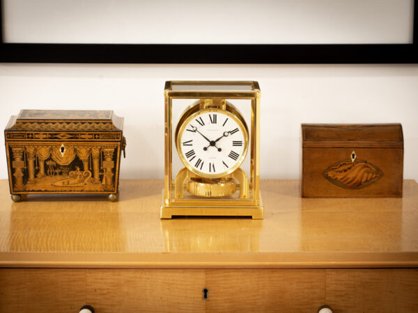 Jaeger-LeCoultre Baby Atmos Clock in a decorative setting