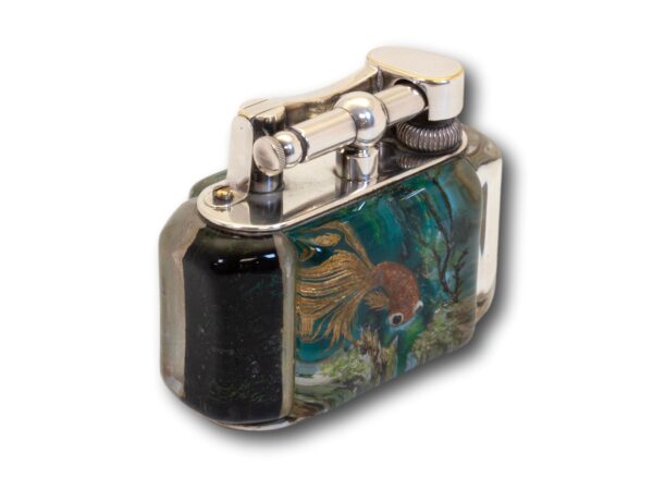 Rear overview of the Dunhill Aquarium Half-Giant Table Lighter