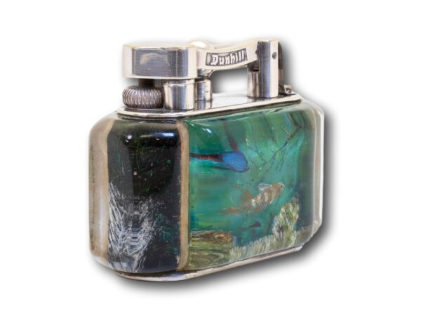 Front Overview of the Dunhill Aquarium Half-Giant Table Lighter