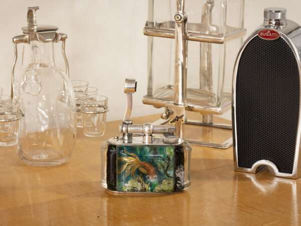 Dunhill Aquarium Half-Giant Table Lighter in a decorative setting