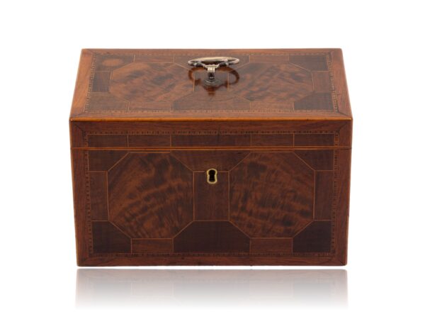 Front of the Antique Mahogany Tea Chest