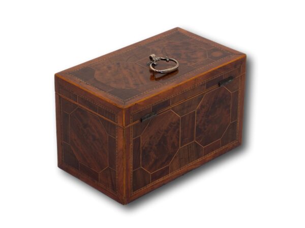 Rear overview of the Antique Mahogany Tea Chest