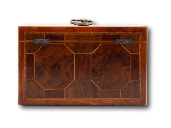 Rear of the Antique Mahogany Tea Chest