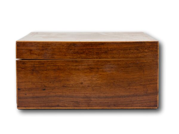 Side of the Antique Rosewood Sewing Box