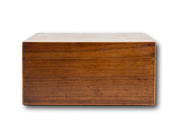 Side of the Antique Rosewood Sewing Box