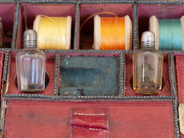 Close up of the perfume bottles