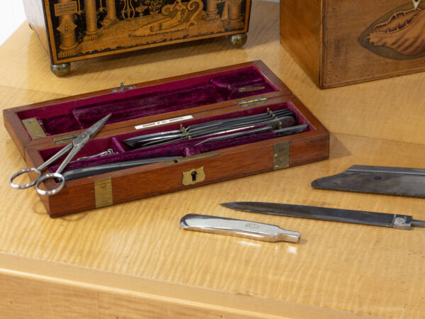 Travelling Field Surgeons Box in a decorative setting