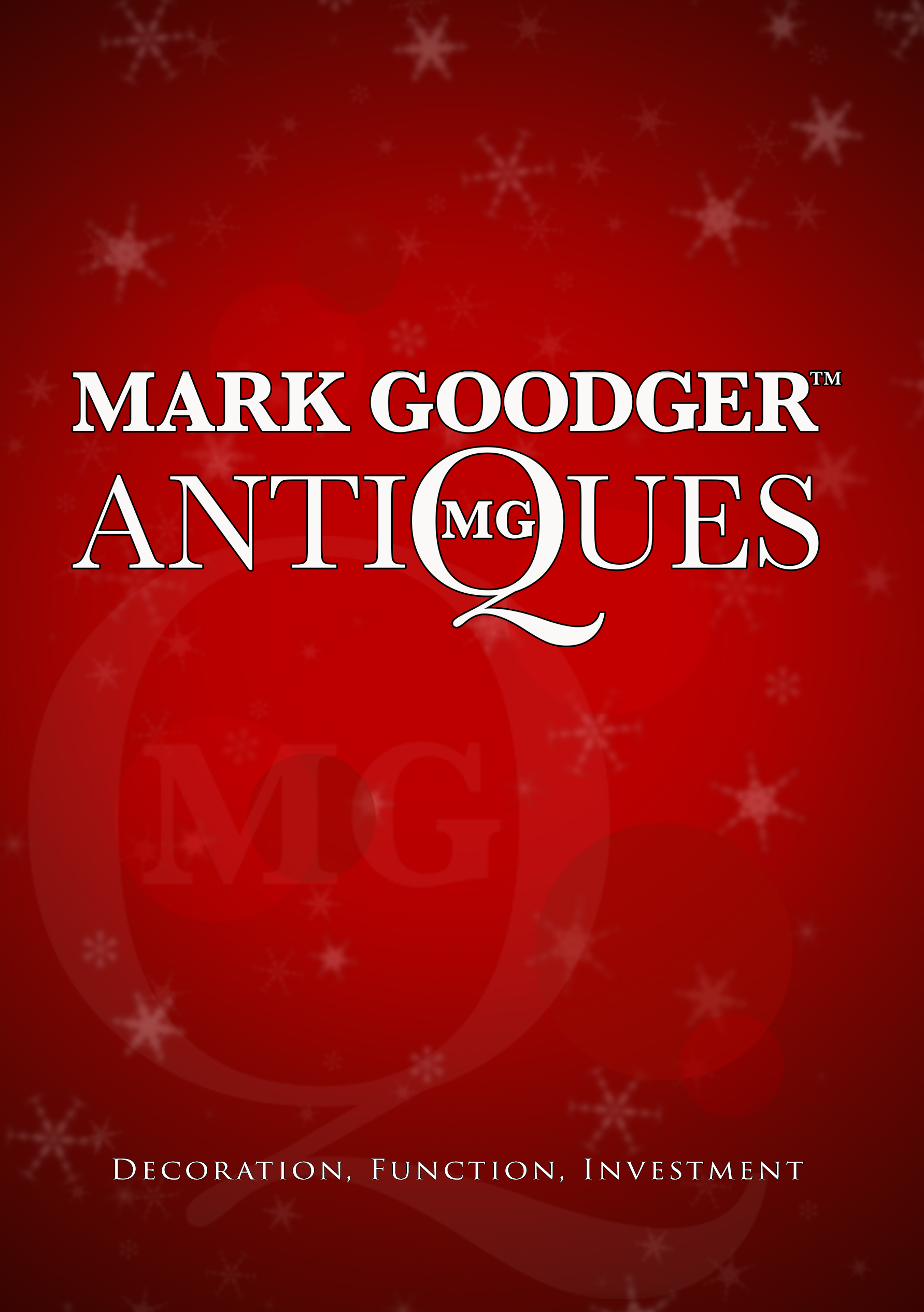 Mark Goodger Antiques Christmas 2022 Flyer