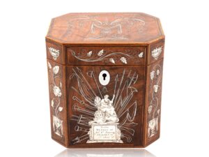 Front overview of the Admiral Nelson Commemorative Tea Caddy