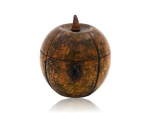 Front overview of the Antique Melon Fruit Tea Caddy