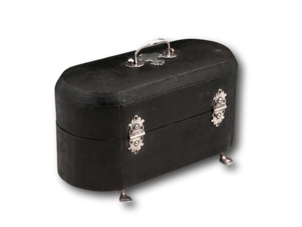 Rear overview of the Shagreen and Silver Tea Chest