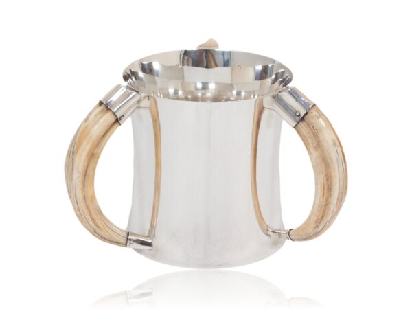 Overview of the Silver and Boar Tusk Silver Champagne Bucket Hukin and Heath 501551