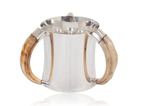 Overview of the Silver and Boar Tusk Silver Champagne Bucket Hukin and Heath 501551