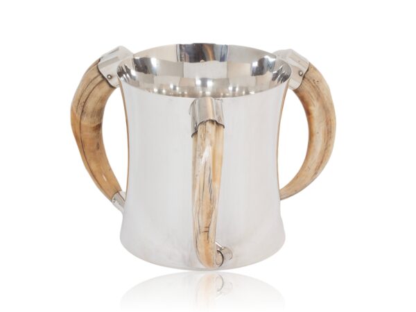 Overview of the Silver and Boar Tusk Silver Champagne Bucket Hukin and Heath 501551