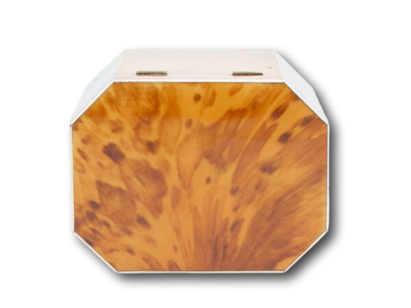 Top of the Blonde Tortoiseshell Tea Caddy