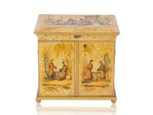 Front of the Chinoiserie Japanned Sewing Cabinet