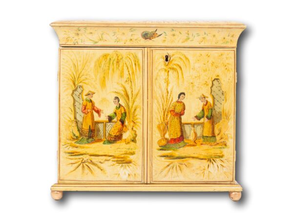 Front of the Chinoiserie Japanned Sewing Cabinet