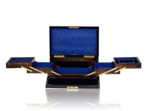 Coromandel Tiered Jewellery Box George Betjemann fully extended