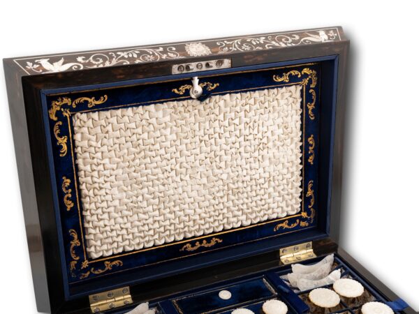 Overview of the Coromandel and Mother of Pearl Fitted Sewing Box document storage location