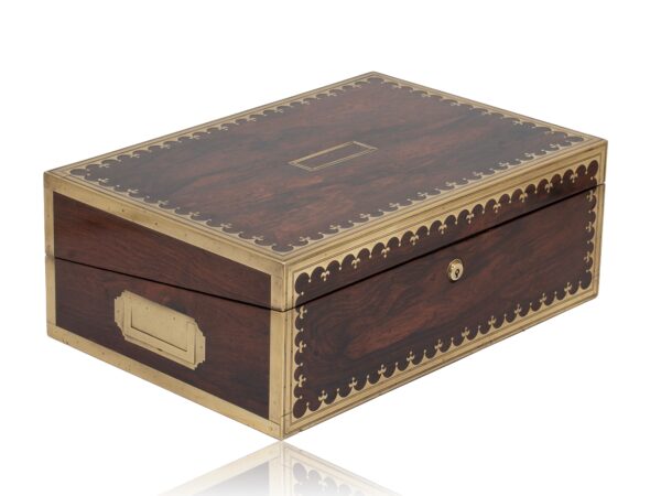 Front overview of the Rosewood Writing Box David Edwards