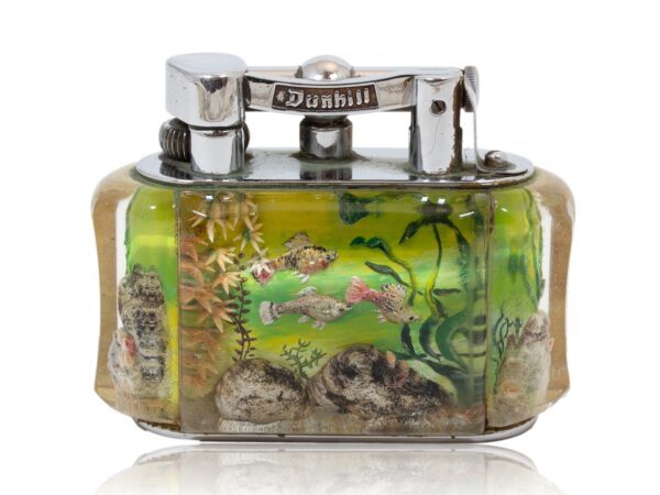 Front of the Dunhill Half-Giant Aquarium Table Lighter