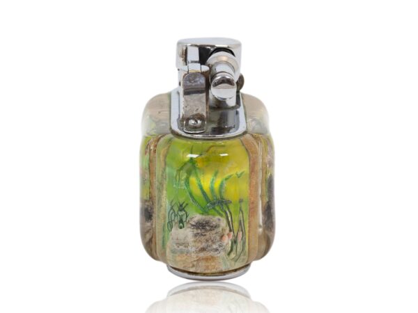 Side of the Dunhill Half-Giant Aquarium Table Lighter