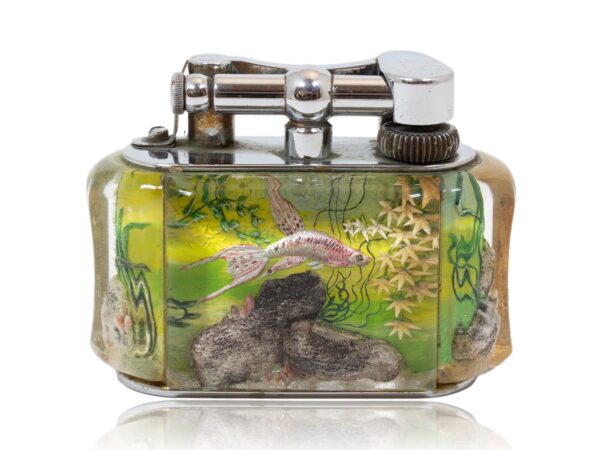 Rear of the Dunhill Half-Giant Aquarium Table Lighter