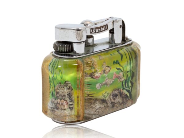 Front overview of the Dunhill Half-Giant Aquarium Table Lighter