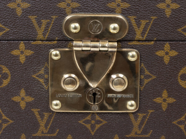 Close up of the lock on the Vintage Louis Vuitton Jewellery Case