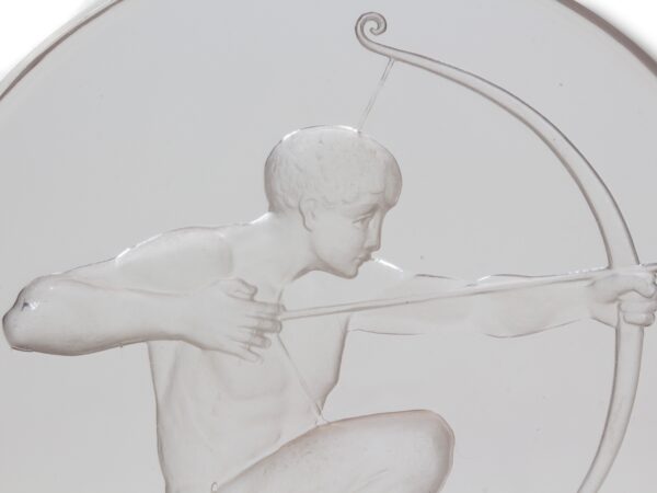 Close up of the Original Rene Lalique Archer Car Mascot