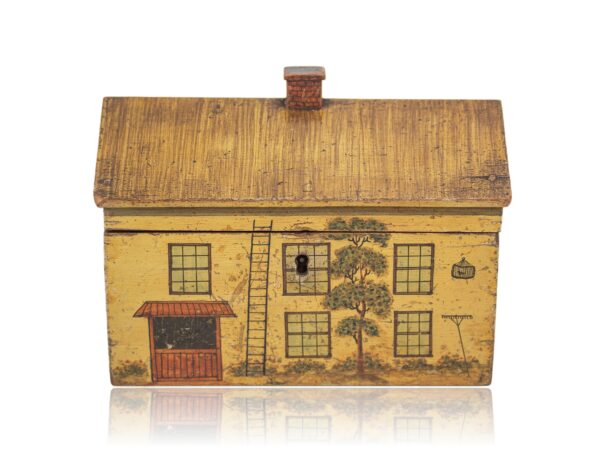 Front of the Tunbridge Ware Cottage Sewing Box