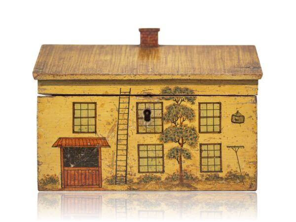 Front of the Tunbridge Ware Cottage Sewing Box