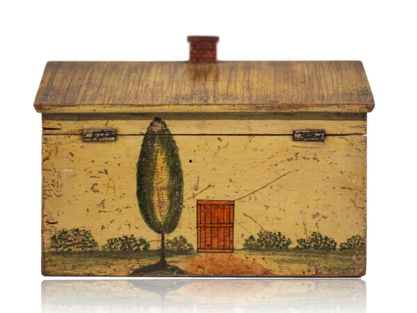 Rear of the Tunbridge Ware Cottage Sewing Box