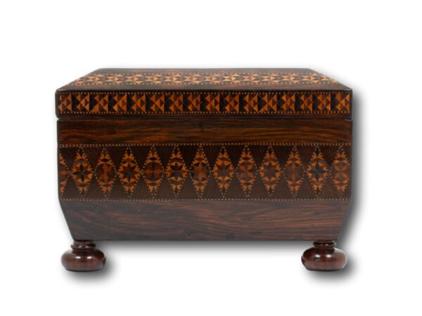 Side of the Tunbridge Ware Sewing Box