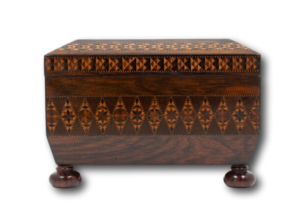 Side of the Tunbridge Ware Sewing Box