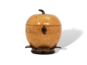 Front of the Fruit On Leaves Tea Caddy