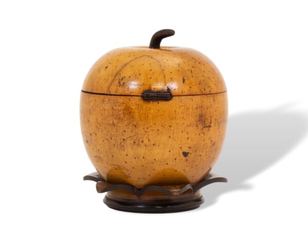 Rear of the Fruit On Leaves Tea Caddy